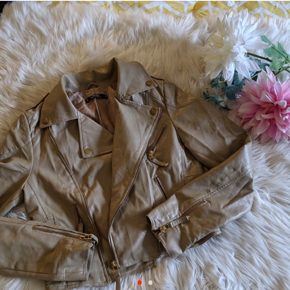 Faux leather jacket